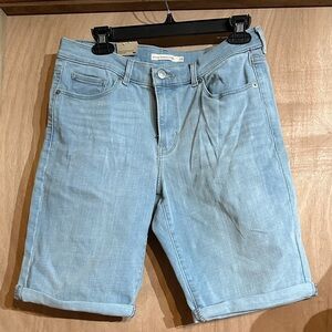 Levi's Sky Blue Denim Shorts Bermuda